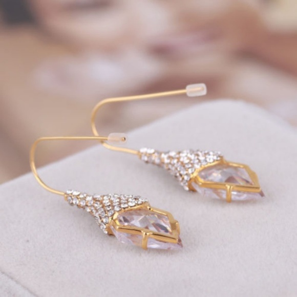 NEW Alexis Bittar Pave Swarovski Crystal Earrings - Picture 7 of 8